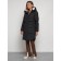 Coat insulated winter female, size 54, black color