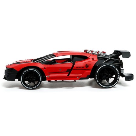Radio -controlled machine "Racing", smoke, 1:12, with a battery, red color red-1