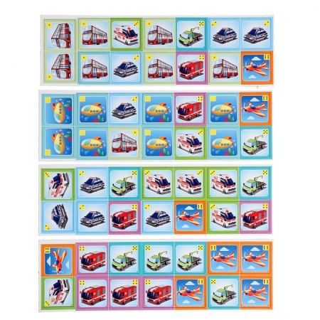The board game "Domino. Technique in the service ", 28 cards, from 2 players, 3+-1