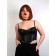 Artificial wig, with a bang, imitation of the skin, 30 cm, red color