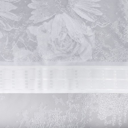 Tulle with a curtain tape 260x300 cm, white, PE 100%-2