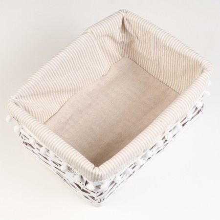 Stelly "bell" basket, 34x25x15 cm, white-2