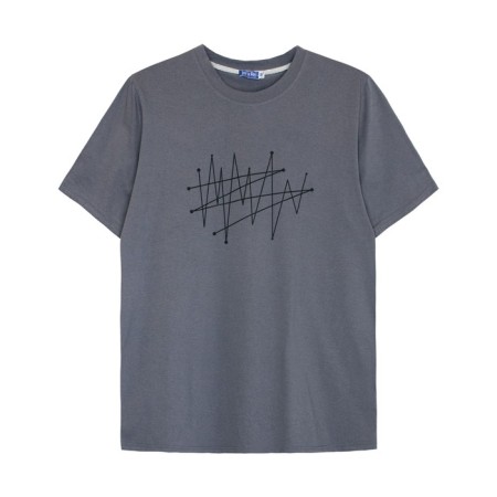 Male T -shirt, size 48, gray color-2