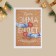 A postcard for every day "Happy New Year", mittens, 10.5 x 7.5 cm, New Year