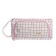 School Penal "Scotland" with a zipper 2 compartments, white/pink color