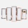 Carty clock is wall-mounted, modular "mysterious girl", silent, 80 x 140 cm