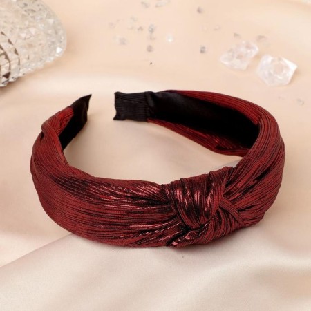 Hair cap "prestige" 3 cm, red metallic