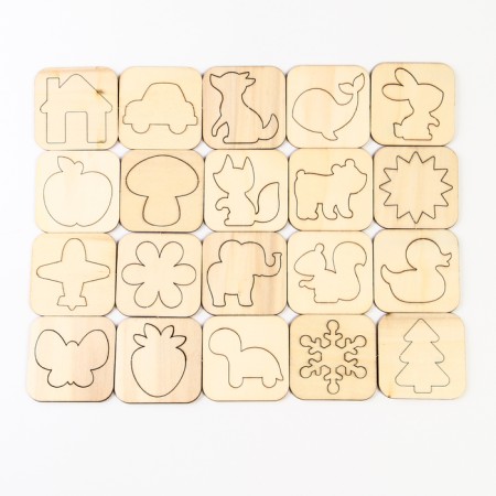 Set for creativity "Stencils and figures for coloring"-5