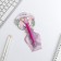Handle "March 8", plastic, with a flower, on a substrate-vase