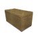 Puff with a lid and weighting, 800 × 400 × 420 mm, Dakota velor, Ochre color