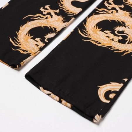 Female set (robe/top/pants), black color, size 46-13