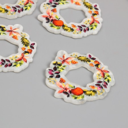 Acrylic decor for the work of "Venochka with apples and mushrooms" 0.2x4x4.1 cm