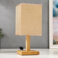 Лампа настольная 16226/1BG Е27 40Вт светлое дерево-бежевый 14х14х32,5 см RISALUX