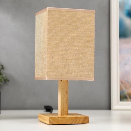 Table lamp 16226/1BG E27 40W light wood-beige 14x14x32.5 cm Risalux