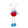 Soft toy "Rabbit", on the suspension, the colors of mix
