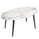 Journal table, 900 × 500 × 428 mm, Monte color white / Mile metal Muars