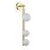 Bra Indigo, 11025/3W Gold. 3x28W, G9, 220x100x550 mm, matte white color