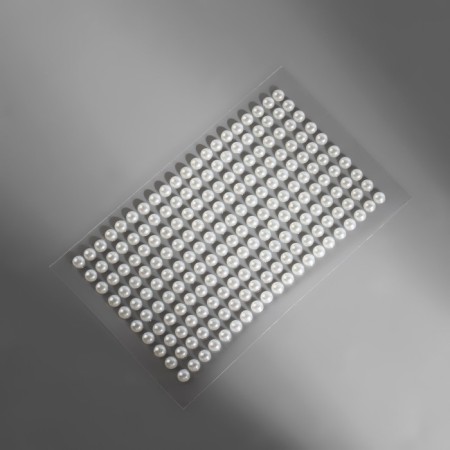 Pearls self -adhesive, d = 4 mm, 200 pcs on the sheet on the sheet, white color-3