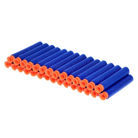 Automatic Blaster "superhero", the color is white-blue-red, works from batteries-3