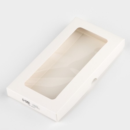 Box for chocolate "Milk", with a window, 9.4 x 1.7 x 18.4 cm