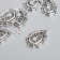 Decor for creativity Metal "Spider on the Web" silver 3.4x2 cm