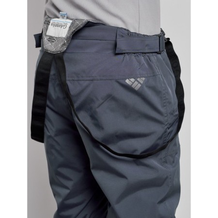Semi-combinezone ski insulated male winter, size 54, dark gray color-12