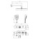 Lemark Atlantiss LM3225C bath mixer, single -leaf, tropical shower, built -in, chrome 9037
