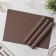 Set of serving napkins on the table "Cher", 4 pcs, 30 × 45 cm, brown color