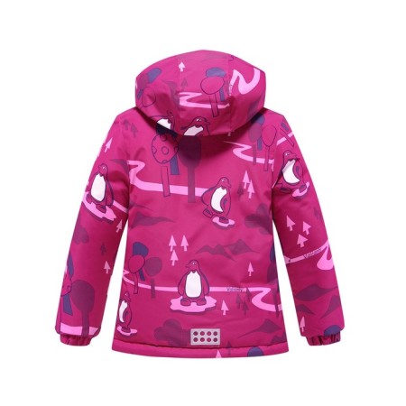 Ski costume for a girl, pink color, height 104 cm-17