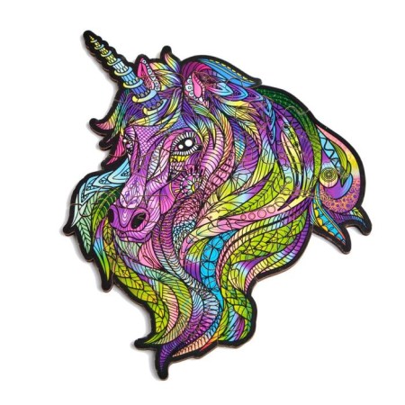 Wooden puzzle "Unicorn: violet wind", 16 × 17 cm