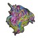 Wooden puzzle "Unicorn: violet wind", 16 × 17 cm