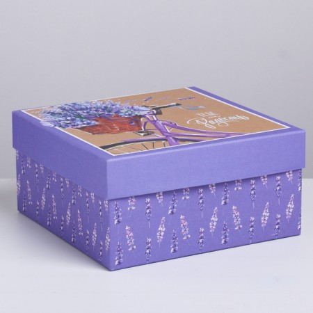Set of boxes 10 in 1, gift packaging, Provence, 10.2 x 10.2 x 6–28.2 x 28.2 x 15 cm 15 cm-5