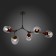Ceiling EVOLUCE lamp. Sle113402-05. Ciotolla. 5x60 watts, E27, 92x59x50 cm, gray color, dark tree