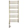 Domoterm electric heated towel rail "Medea" P15, 500x1200 mm, left, bronze