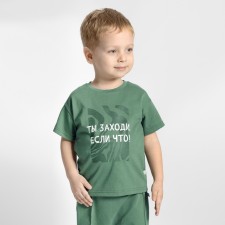 Футболка детская One love light, рост 80 см, цвет зелёный