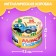 Maxi Puzzles in the metal box "Blue Tractor in the Tropics", 15 puzzles