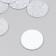 Decor "Snow Com" silver foam glitter 3 cm (set 10 pcs)