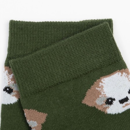 Nosk children, green color/Dog print, size 18-2