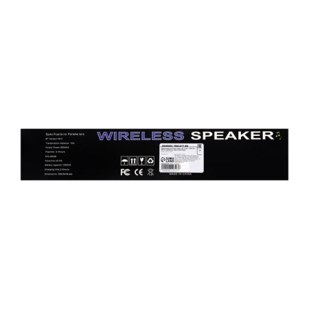 Portable column A6, 10 W, 1200 mAh. BT5.0, backlight, black-orange-7