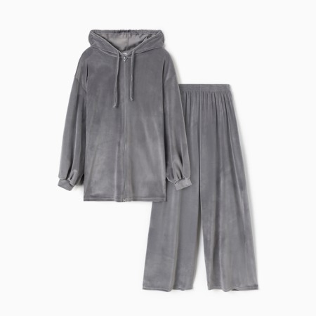 Women's costume (sweatshirt and trousers) KAFTAN PLUSHY p. 44-46, gray-7
