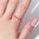 Ring "Ornament" multi, pink color in gold, dimensionless