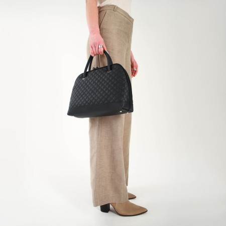 Female bag Textura, tout, average size, black color-9