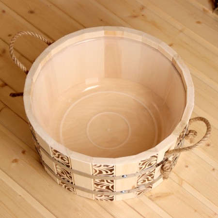 Gang of linden, 10 l, round, plastic insert, handle-lane (Figure 1)-10