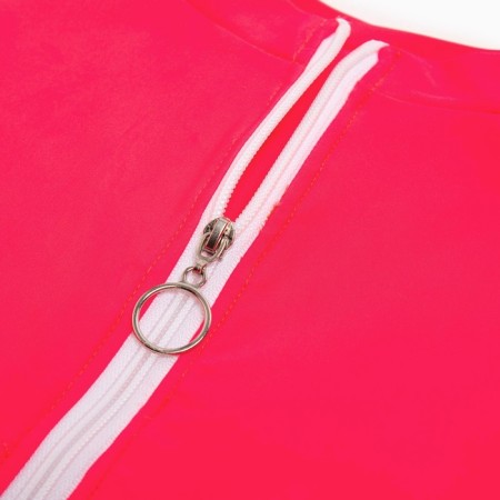 Separate Minaku swimsuit with a zipper, pink color, size 46-7