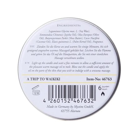 Candle - Aromamaed for massage Waikiki Beach, Pina Kolada, 33 g-2