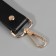Handle for a bag, with carbines, 20 ± 1 cm × 2.5 cm, black/gold color