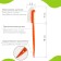 Brush for washing bottles and nipples, color mix