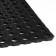 Muddy mud -bearded rug, 50 × 80 × 1.6 cm, black color
