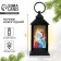 Snowman lamp, black, 12.5 x 5.7 cm