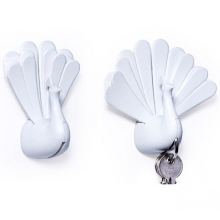 Qualy Peacock Keywater, White Color-1